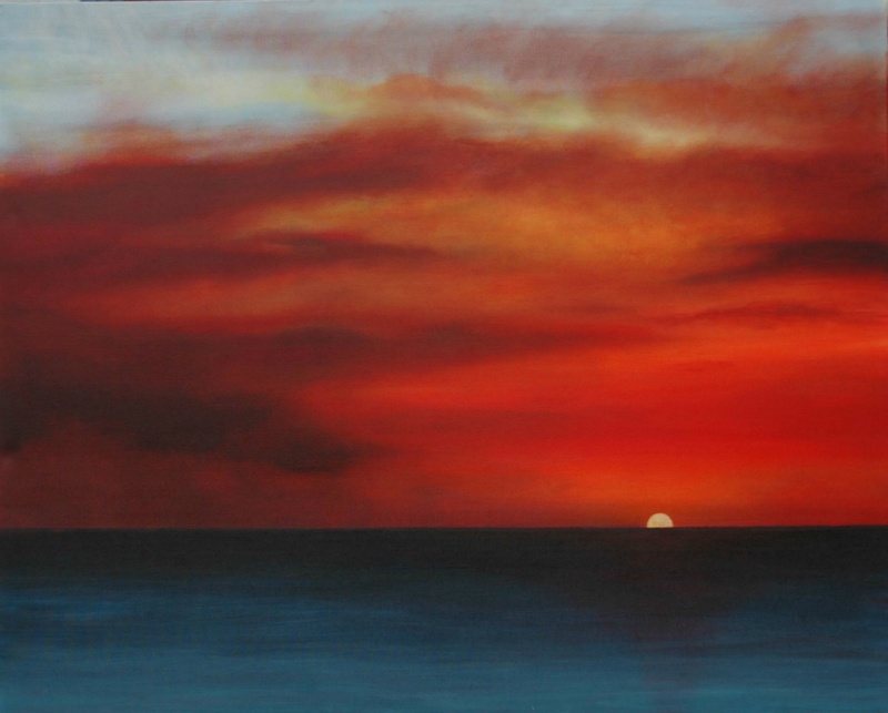 Sunset, 80 x 100